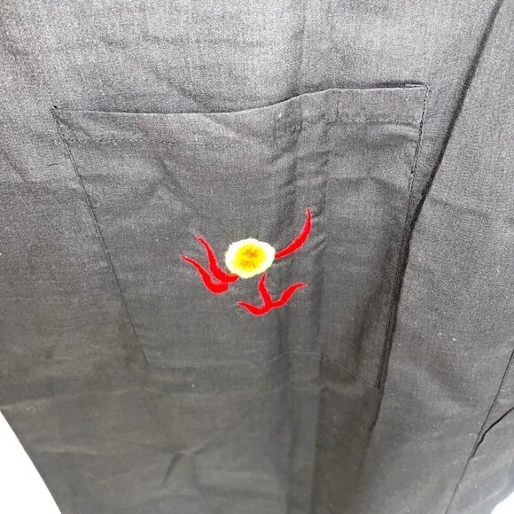 Spencer Gifts Robe Womens One Size OSFM Vintage Unisex Embroidered Dragon Black - Picture 9 of 12